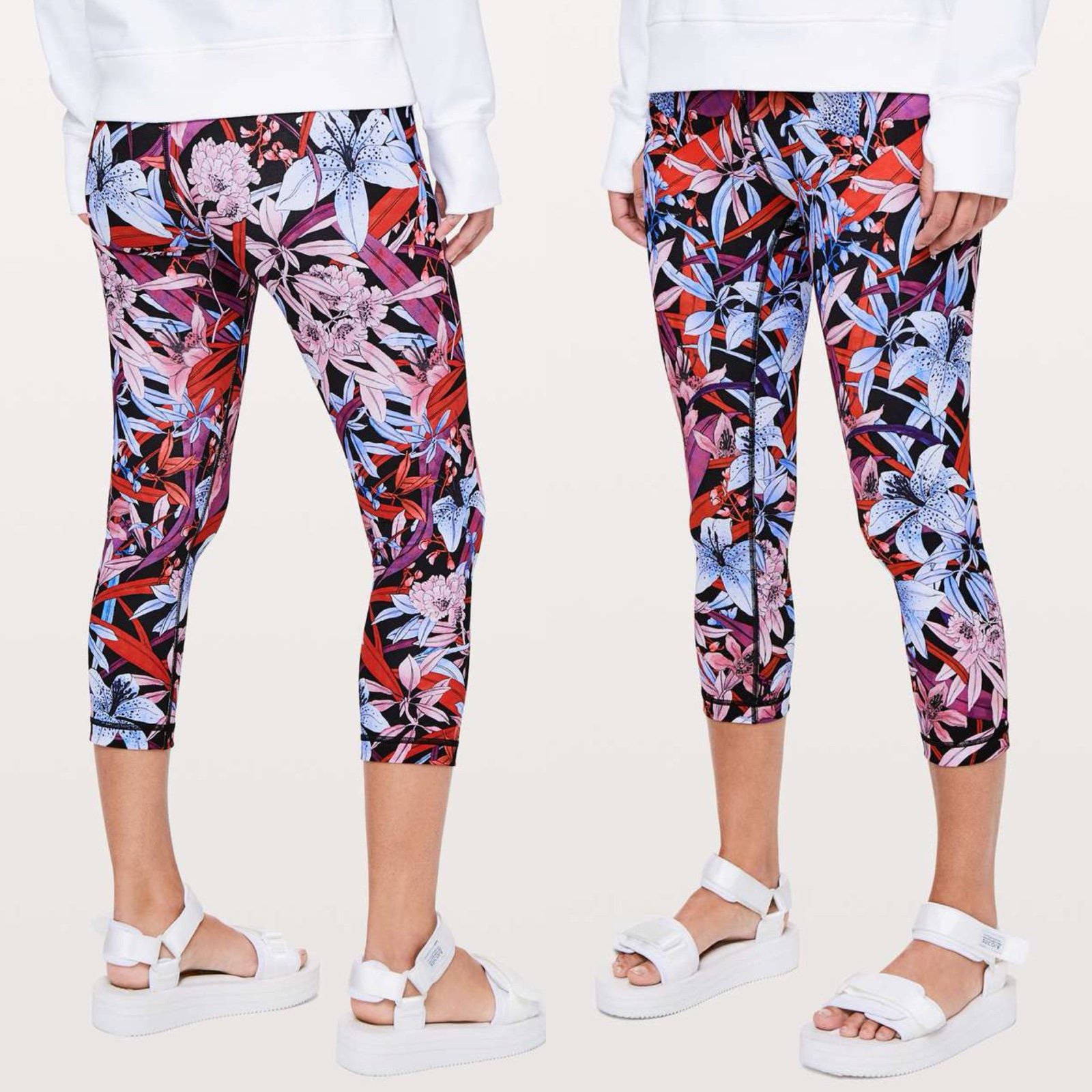 Lululemon Wunder Under Crop Sz 8 (Hi-Rise) *Full-On Luxtreme 21