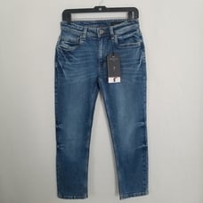 nyc The Perfect Jean Slim Fit Stream Med Blue Size 42X34 Denim Men's