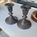 Solid Silver candle holders set