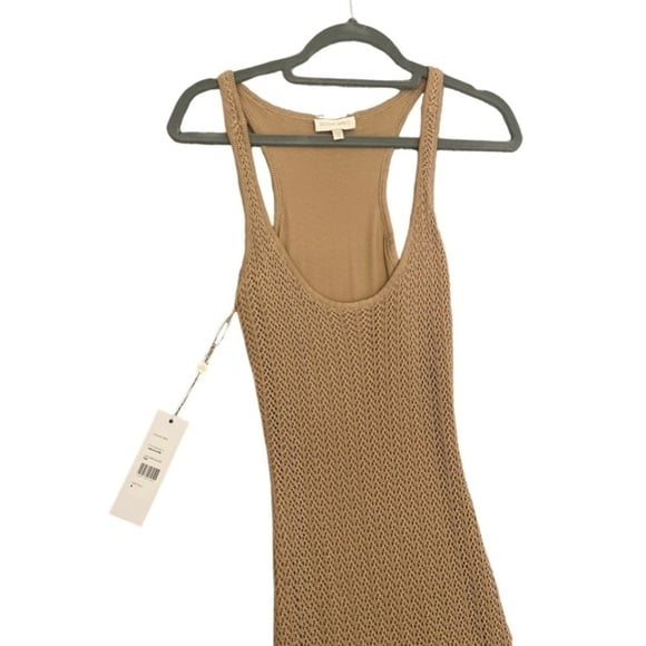 Ronny Kobo Netra Knit dress in tan size small