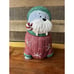 St Nicholas Square Christmas WALRUS Red Sweater 1999 Ceramic Cookie Jar
