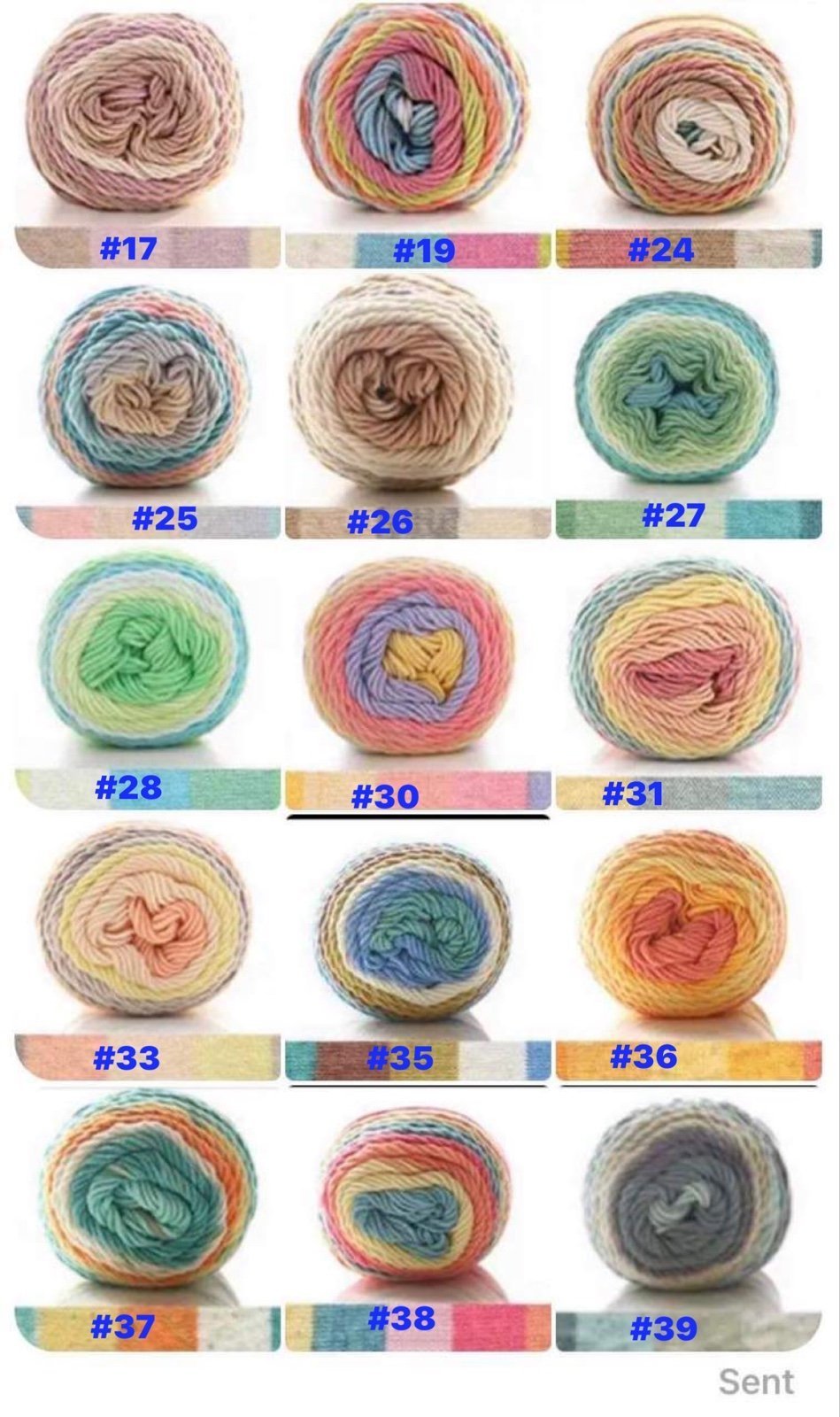 5 Cotton rainbow cake Select your color