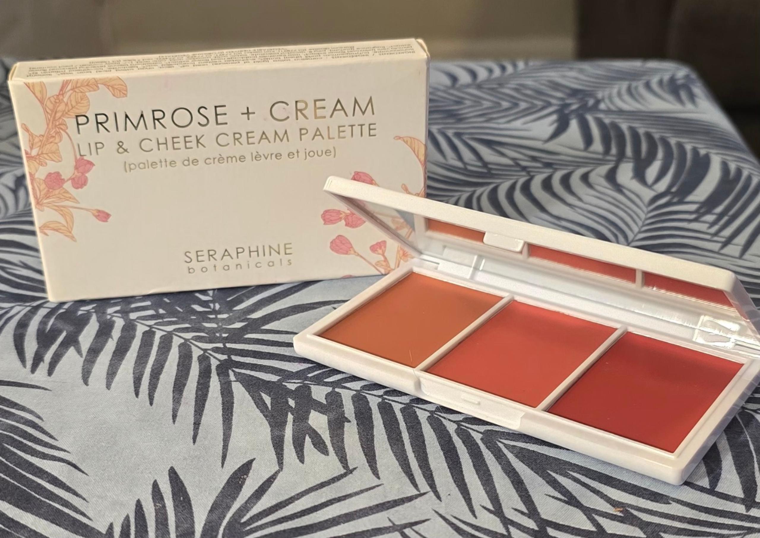 Seraphine Botanicals Primrose + Cream Lip & Cheek Cream Palette