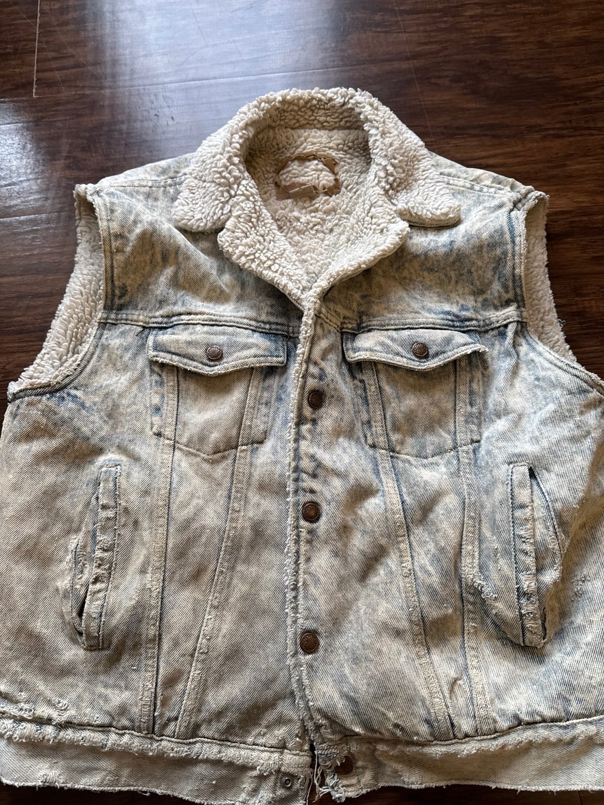 Vintage Distressed 60’s-80’s Levi’s (?) Vest RARE BARN FIND