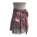 Kariza Womens Floral Silk Pleated Mini Skirt One Size Multicolor Tie-Waist NWT
