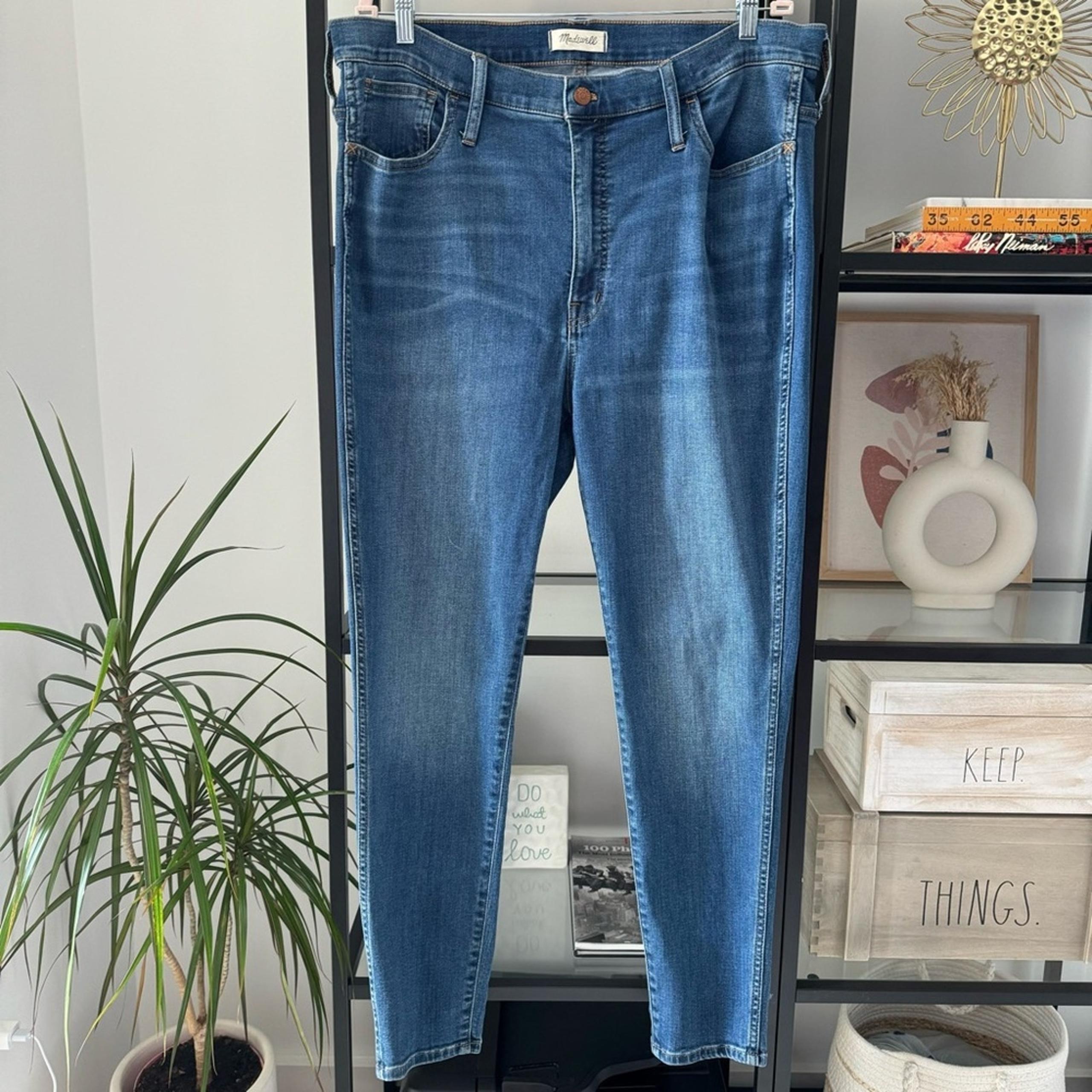 Madewell 10” Roadtripper Playford Wash Blue High Rise Skinny Jeans Women’s 34