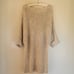 M made in Italy Ladies Oversized Beige Cable Knit Sweater. Small.