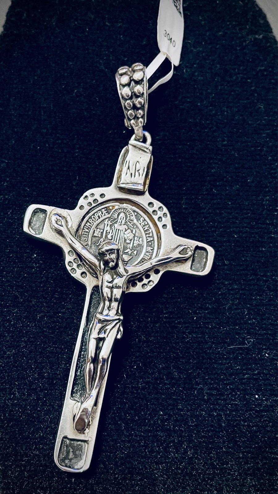 Beautiful Sterling Sterling Heavy Large Cross