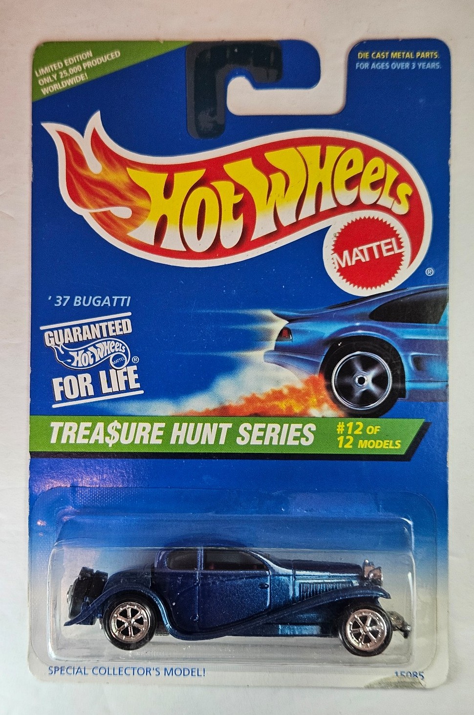 Hot Wheels Treasure Hunt Series 37' Bugatti Limited Edition #12 of 12 NIB
