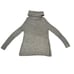 Athleta Women's XS Borealis Cowl Neck Sweater Chunky Wool Knit Side Zips Gray