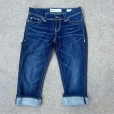 Buckle BKE Payton Capri Jeans Dark Wash Flap Pocket Size 27