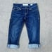 Buckle BKE Payton Capri Jeans Dark Wash Flap Pocket Size 27