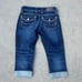 Buckle BKE Payton Capri Jeans Dark Wash Flap Pocket Size 27