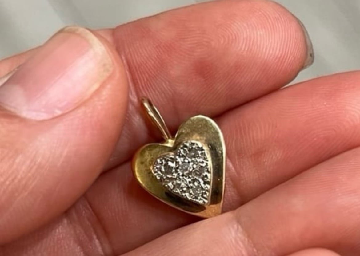 14k with diamonds pendant