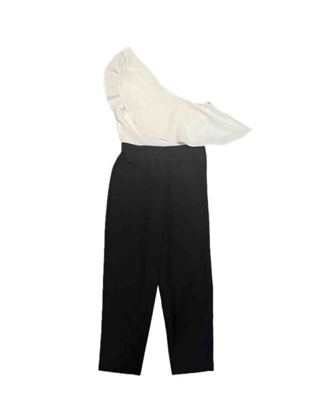 Anthropologie Hutch Santa Moniac One Shoulder Jumpsuit Size 8