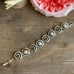 Authentic Brighton Silver Link Circular Bracelet with Pearls & Crystals.