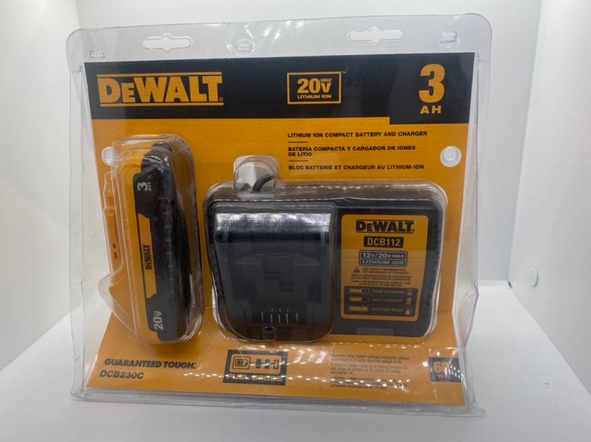 DEWALT 20-Volt MAX Compact Lithium-Ion 3.0Ah Battery Pack with 12-Volt to 20-Vol
