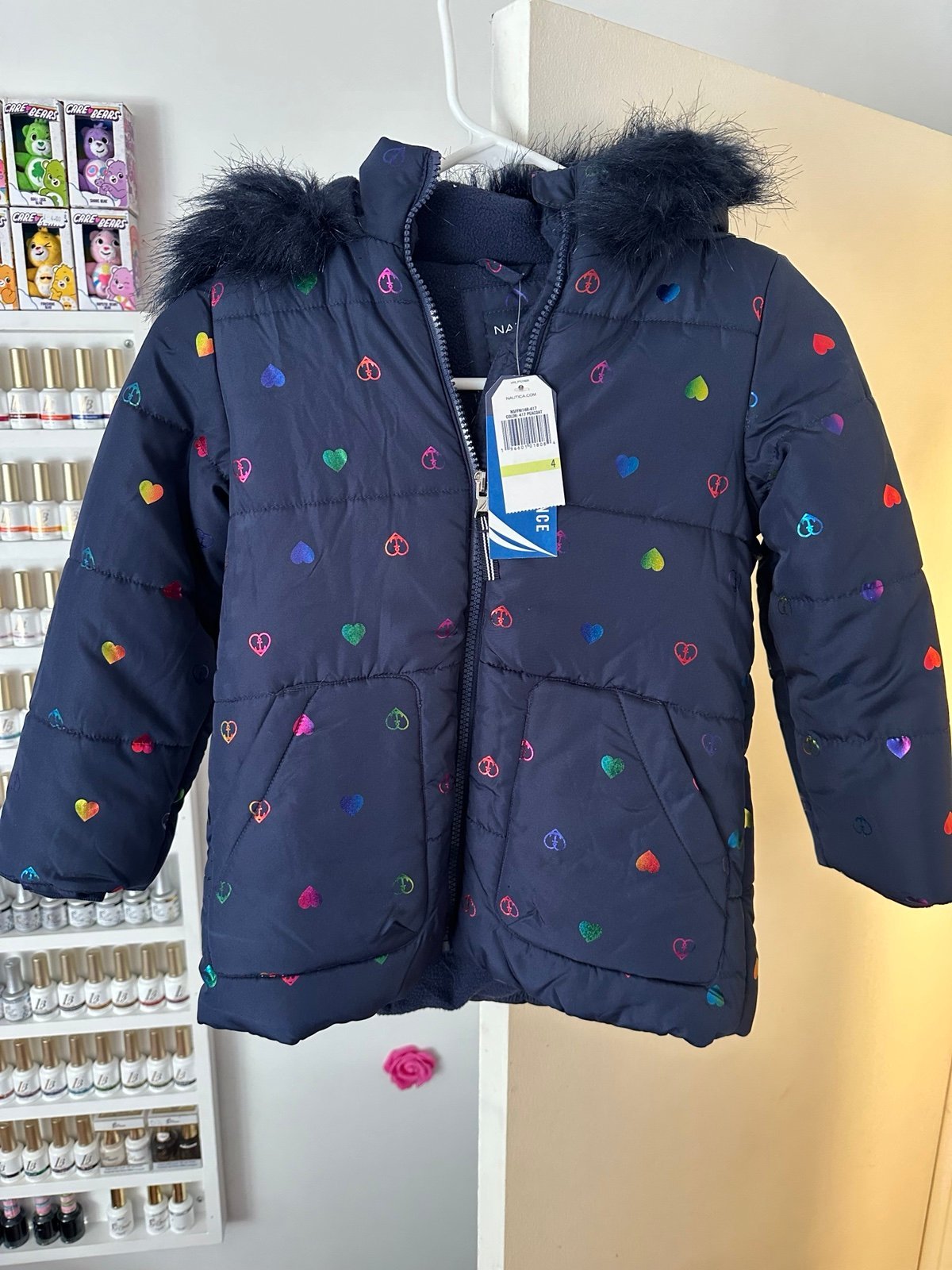 Nautica navy blue toddler girls jacket