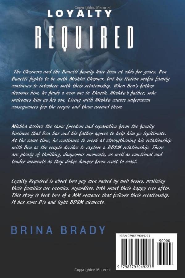 Loyalty Required (Mobsters’ Gay Sons Series) Paperback Book by Briana Brady - detail