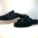 LEONARDO PRINCIPI Final Mules Made Italy Unisex Black Velvet w/Black Tassels 8