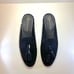 LEONARDO PRINCIPI Final Mules Made Italy Unisex Black Velvet w/Black Tassels 8
