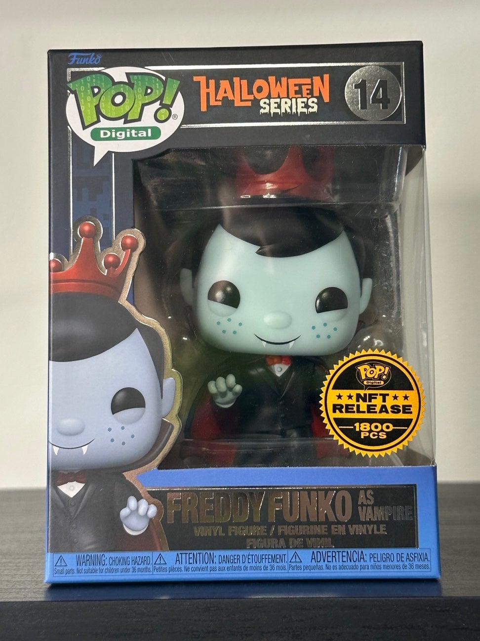 Funko Pop! Halloween Series 1 Freddy Funko as Vampire 14 Royalty NFT LE 1800