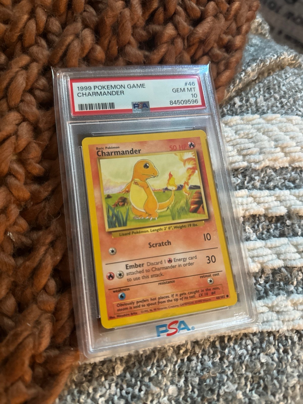 1999 Base Charmander PSA 10