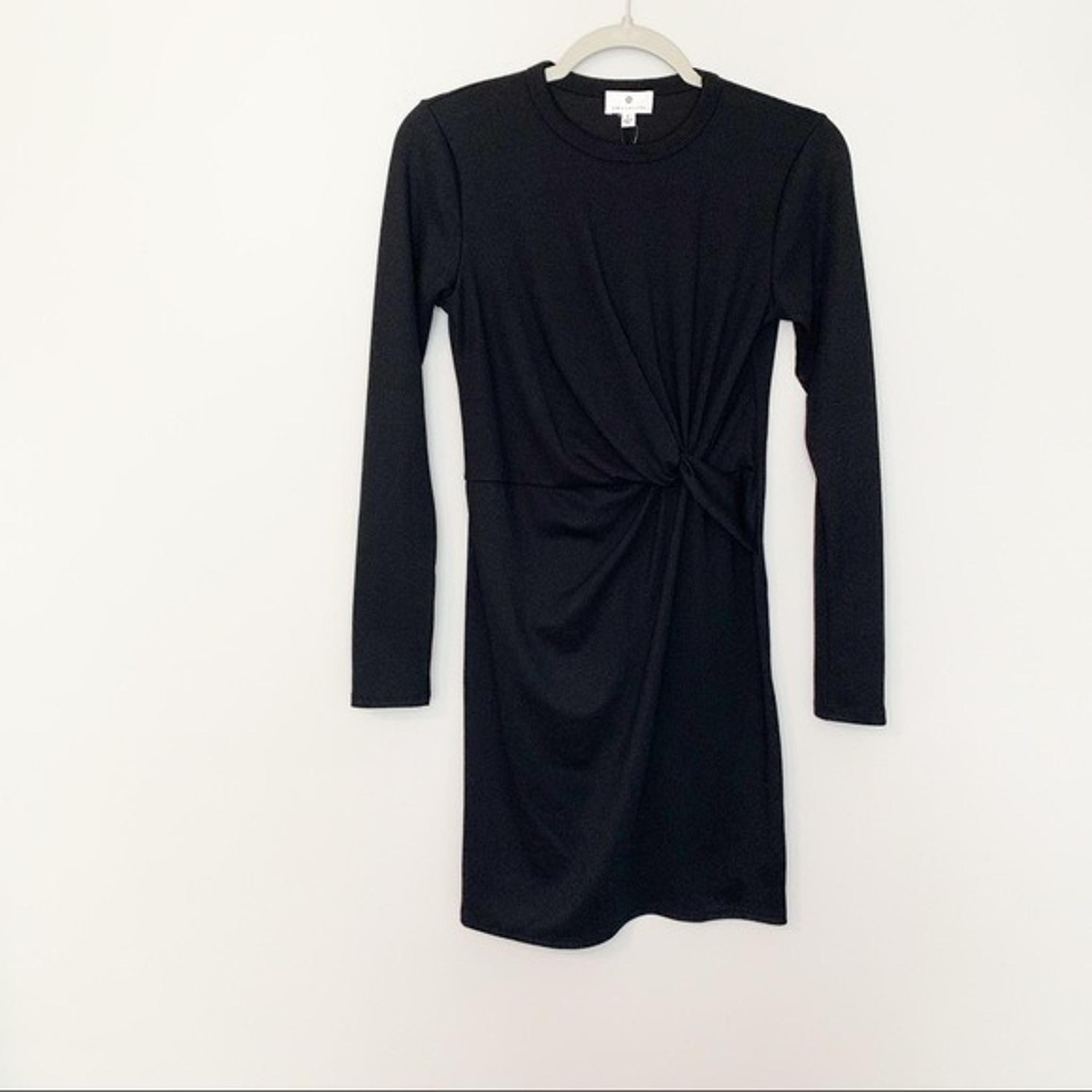 Women’s new Socialite long sleeve black mini dress size small S