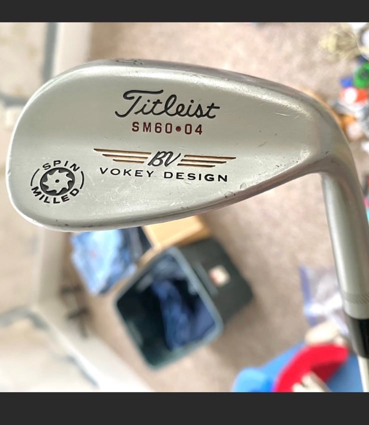 Titleist SM60-04 BV Vokey Design Spin Milled 60° Lob Wedge Steel RH 35” Shaft