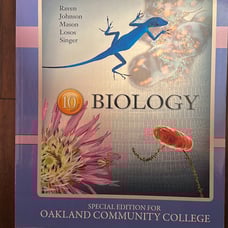 Biology text book 10th edition (special edition for Oakland Community College)