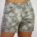 Spanx Women's Stretch Twill 5 Shorts Stonewashed Green Camo Size Large NWT