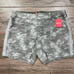 Spanx Women's Stretch Twill 5 Shorts Stonewashed Green Camo Size Large NWT