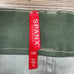 Spanx Women's Stretch Twill 5 Shorts Stonewashed Green Camo Size Large NWT