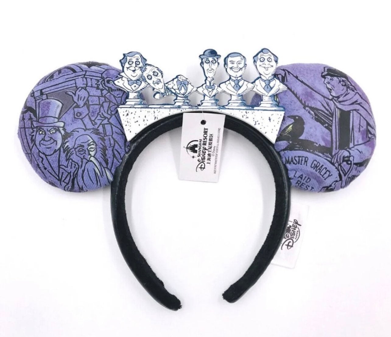 Mickey Mouse Ears - HM Grim Grinning Ghosts - Glow in the Dark