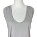 Frank & Eileen Tee Lab Gray Scoop Neck Raw Hem Cotton Mini Sleeveless Tank Dress