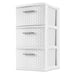 Sterilite 3 Drawer Weave Tower, White