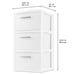 Sterilite 3 Drawer Weave Tower, White