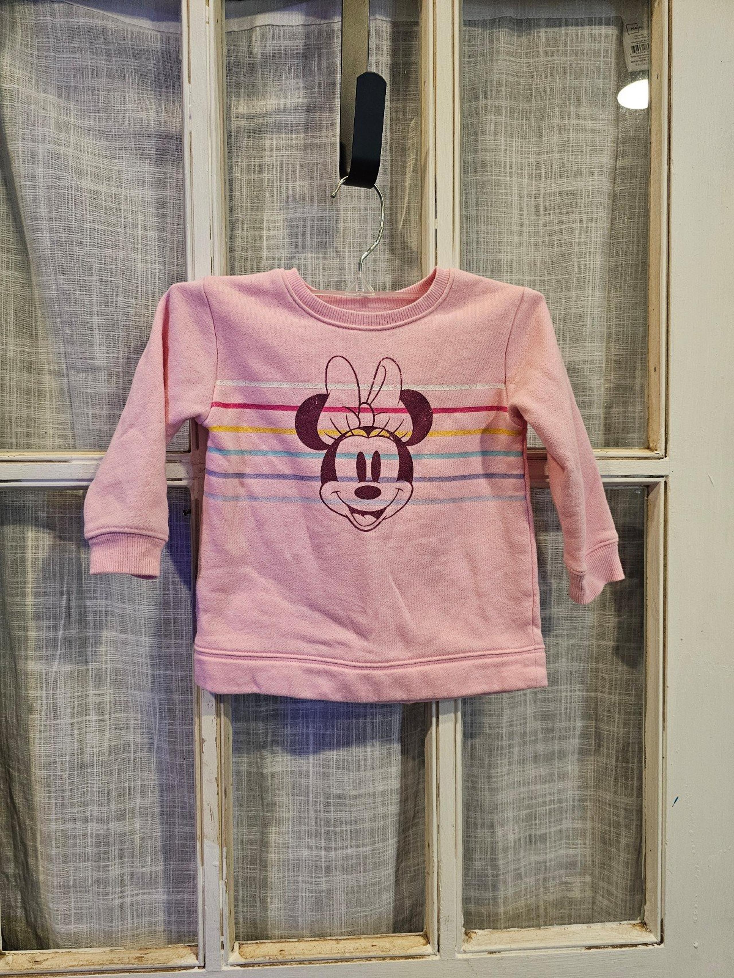 Disney's Minnie Mouse Pink Sweatershirt Girl's Size 18 Months