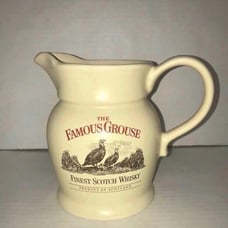 THE FAMOUS GROUSE FINEST SCOTCH WHISKY Ceramic Pitcher Yellow Castle Ceramics