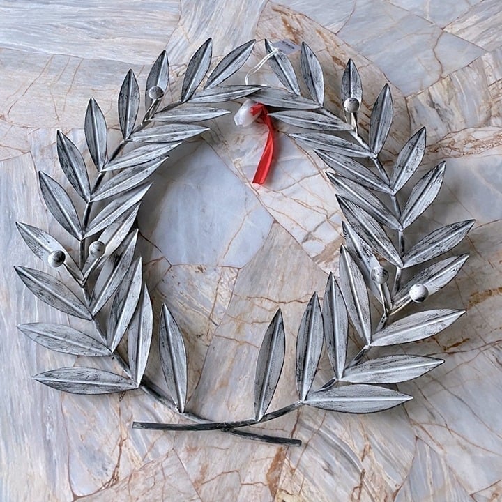 ARHAUS Faux Laurel Metal Wreath