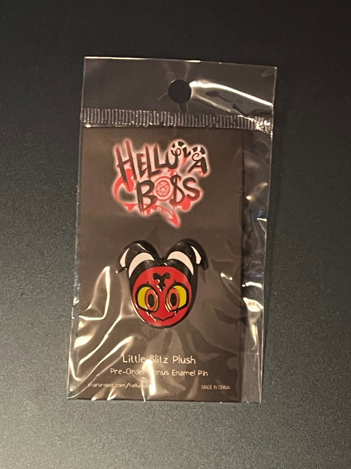 Vivziepop Helluva Boss Little Blitz Plush Enamel Pin