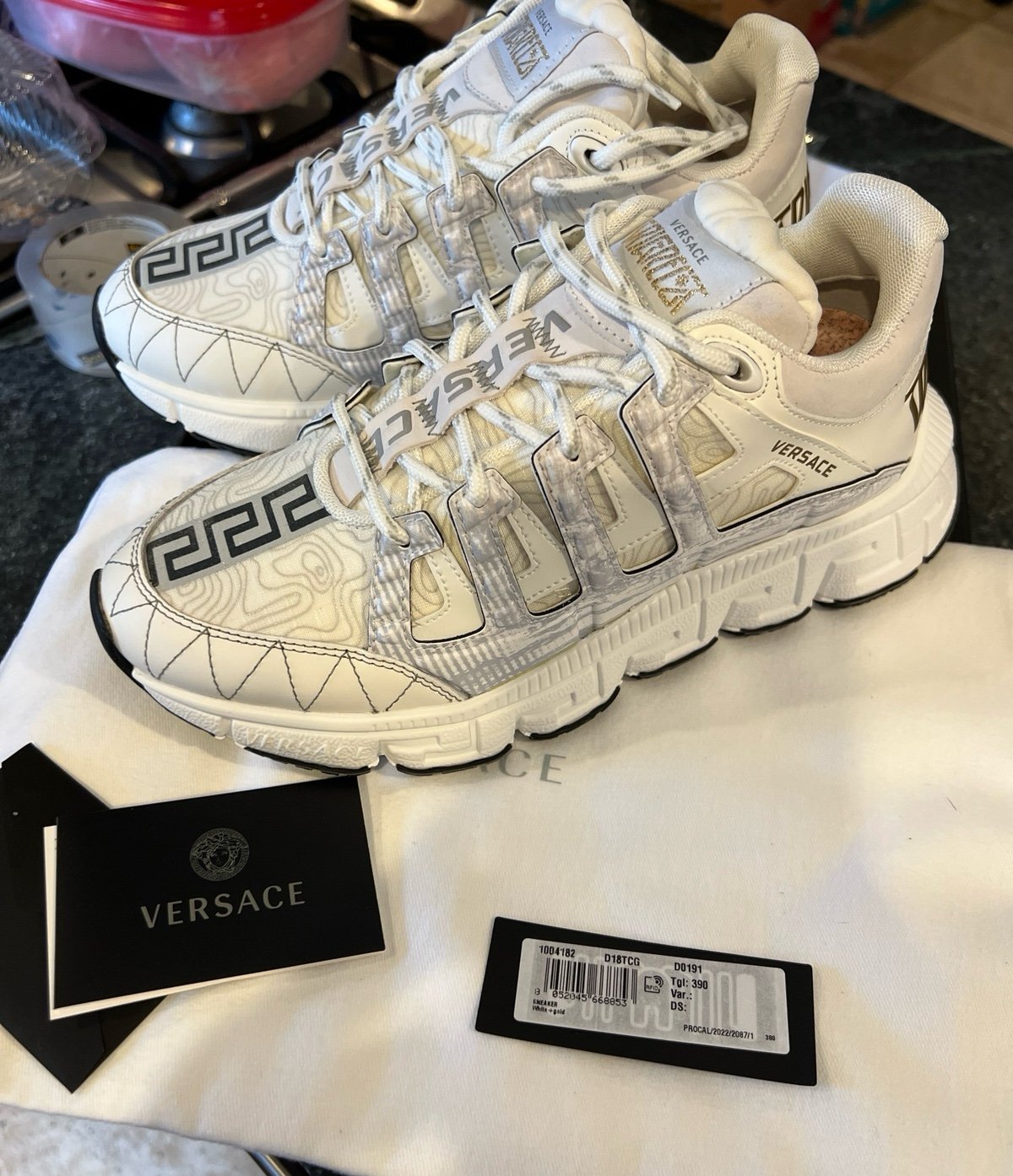 **READ** Versace Trigreca Lace-Up Sneakers