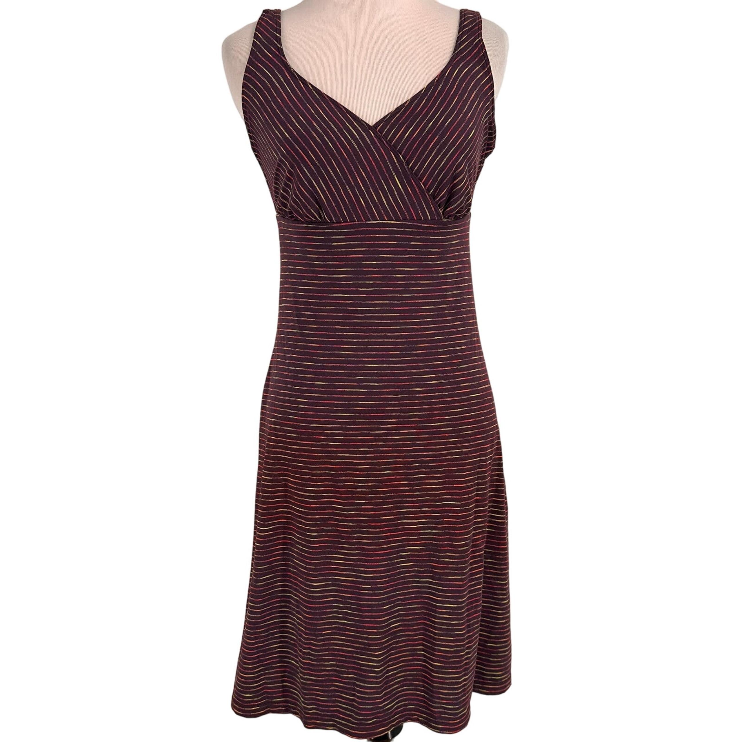 Prana Women's Multicolor Ivy V-Neck Built In Bra Dress Size XS