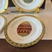 Beautiful set of Fabergé style egg plates