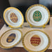 Beautiful set of Fabergé style egg plates
