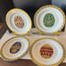 Beautiful set of Fabergé style egg plates