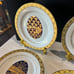 Beautiful set of Fabergé style egg plates