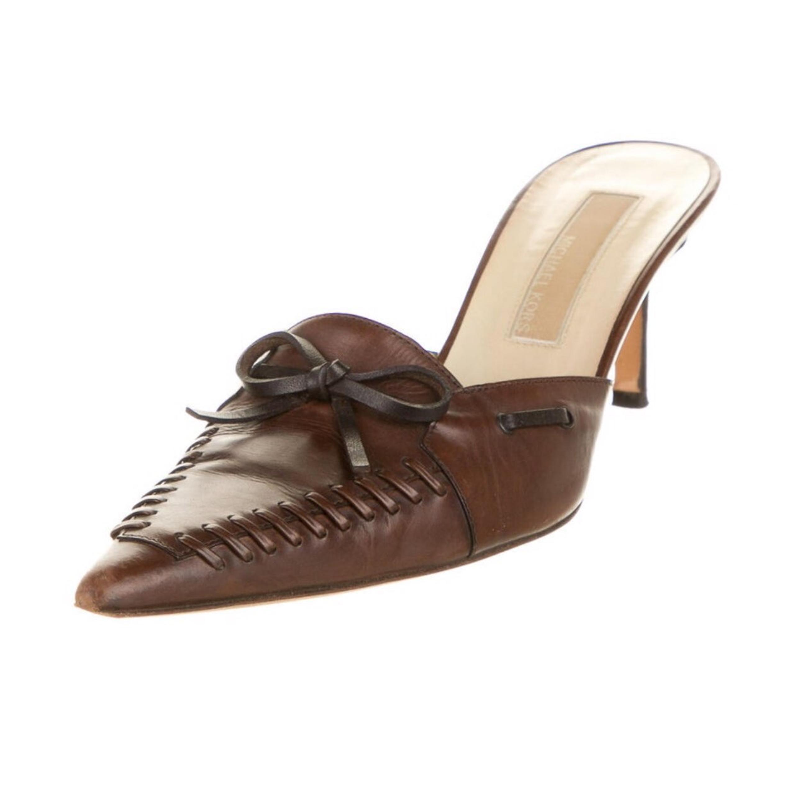 Michael Kors Leather Mules