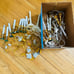 Holiday Christmas Set of 17 single bulb Window Candle Lights Cord Electric plug