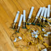 Holiday Christmas Set of 17 single bulb Window Candle Lights Cord Electric plug